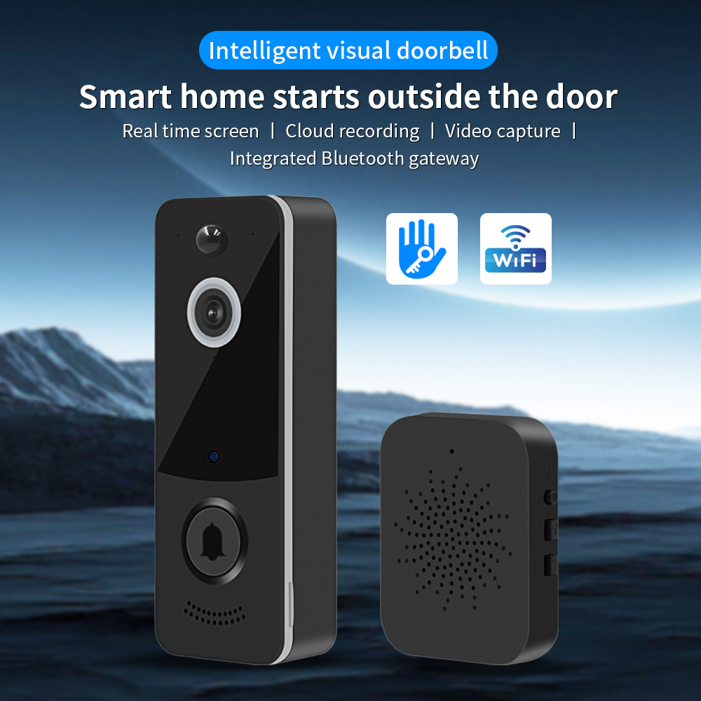 Home Security Monitoring System - 1080P WIFI Video Doorbell TTLOCK App