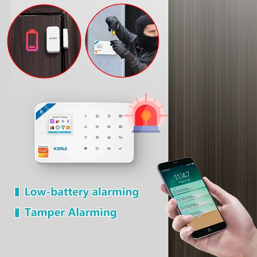 KERUI W181 Tuya Smart APP Home - đánh giá và giá Home Security Systems With Cameras