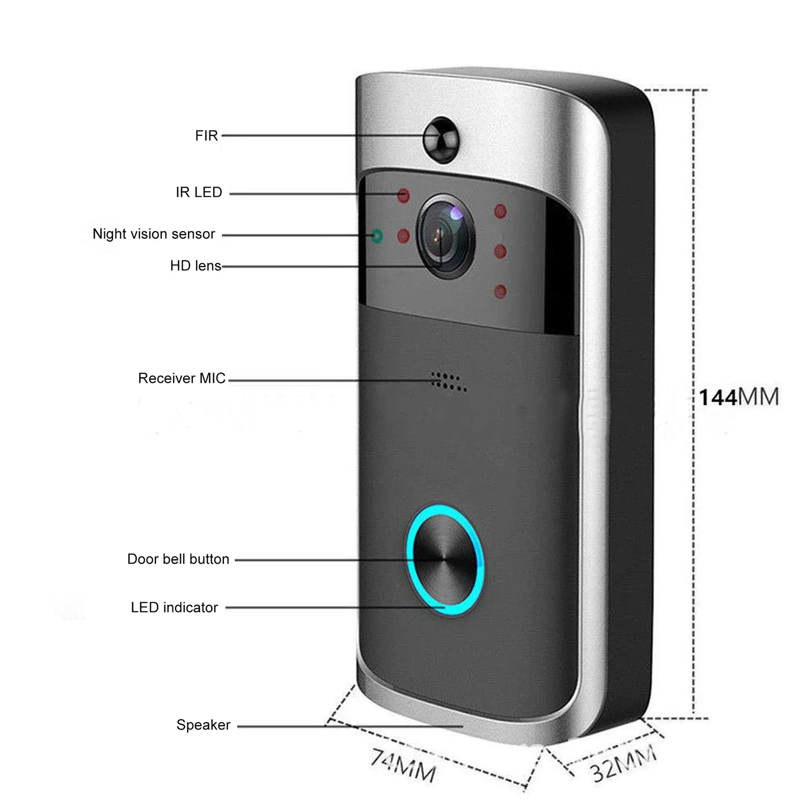 2026 NEW V5 Video Door Bell Wi - đánh giá và giá Home Security Recorder