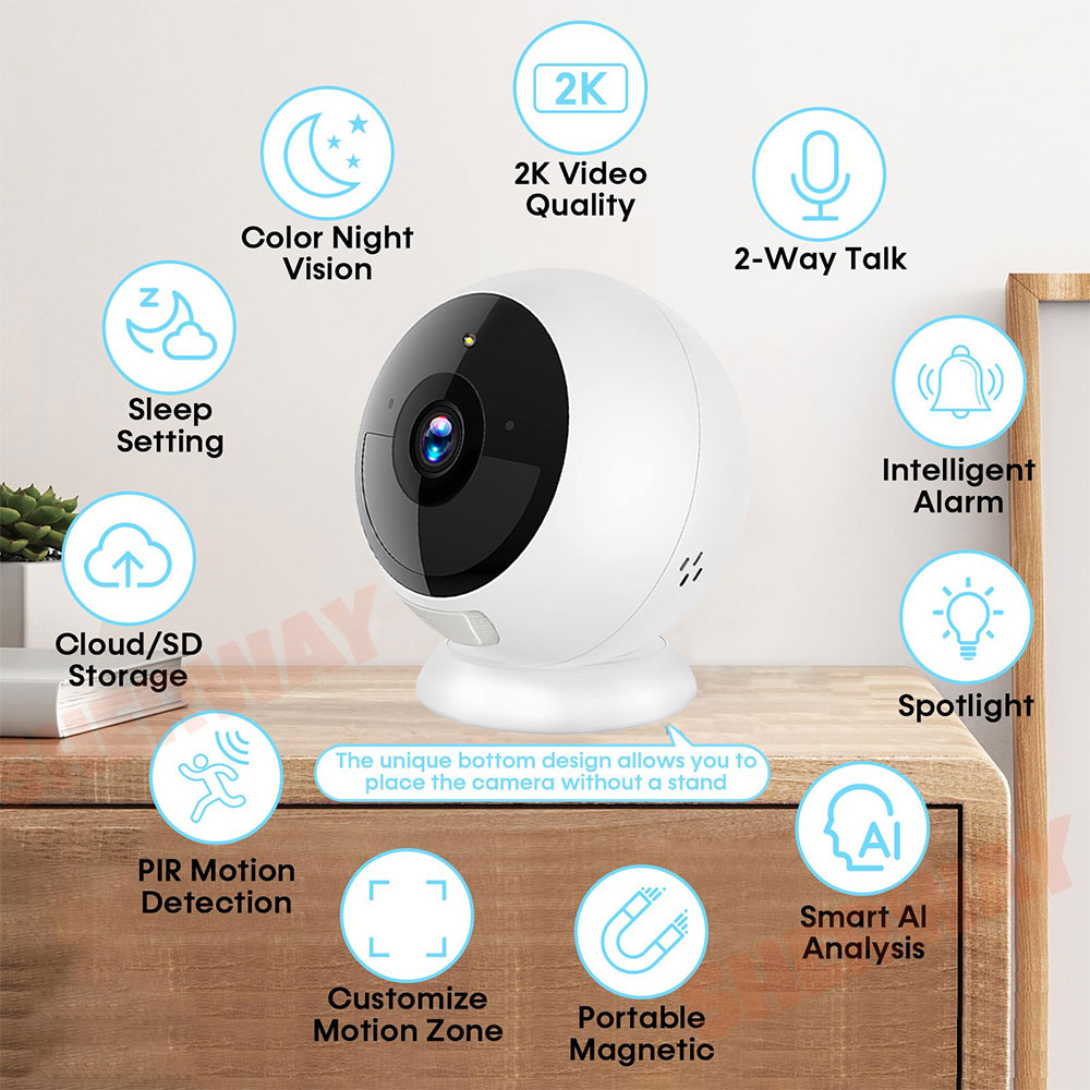 5MP 2K Magnetic Battery Securi - đánh giá và giá Home Security Recorder