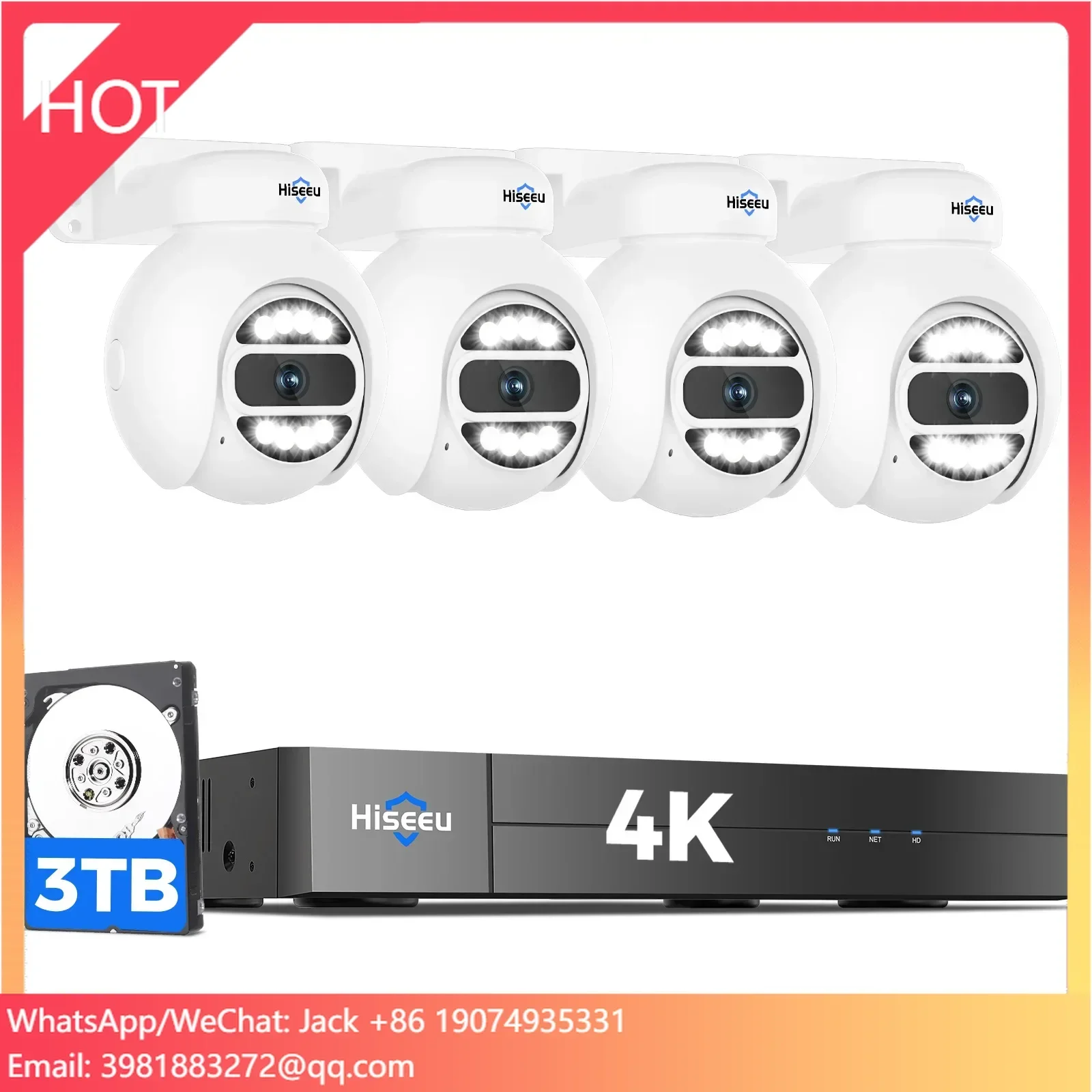 Hiseeu Automatic Tracking 5mp  - đánh giá và giá Home Security Systems With Cameras