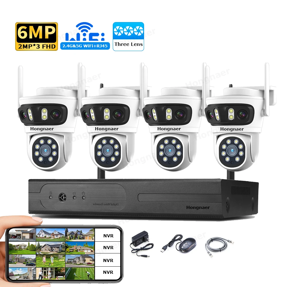 2026 Hongnaer 6MP 4CH 3 Lens 2 - đánh giá và giá Home Security Systems With Cameras