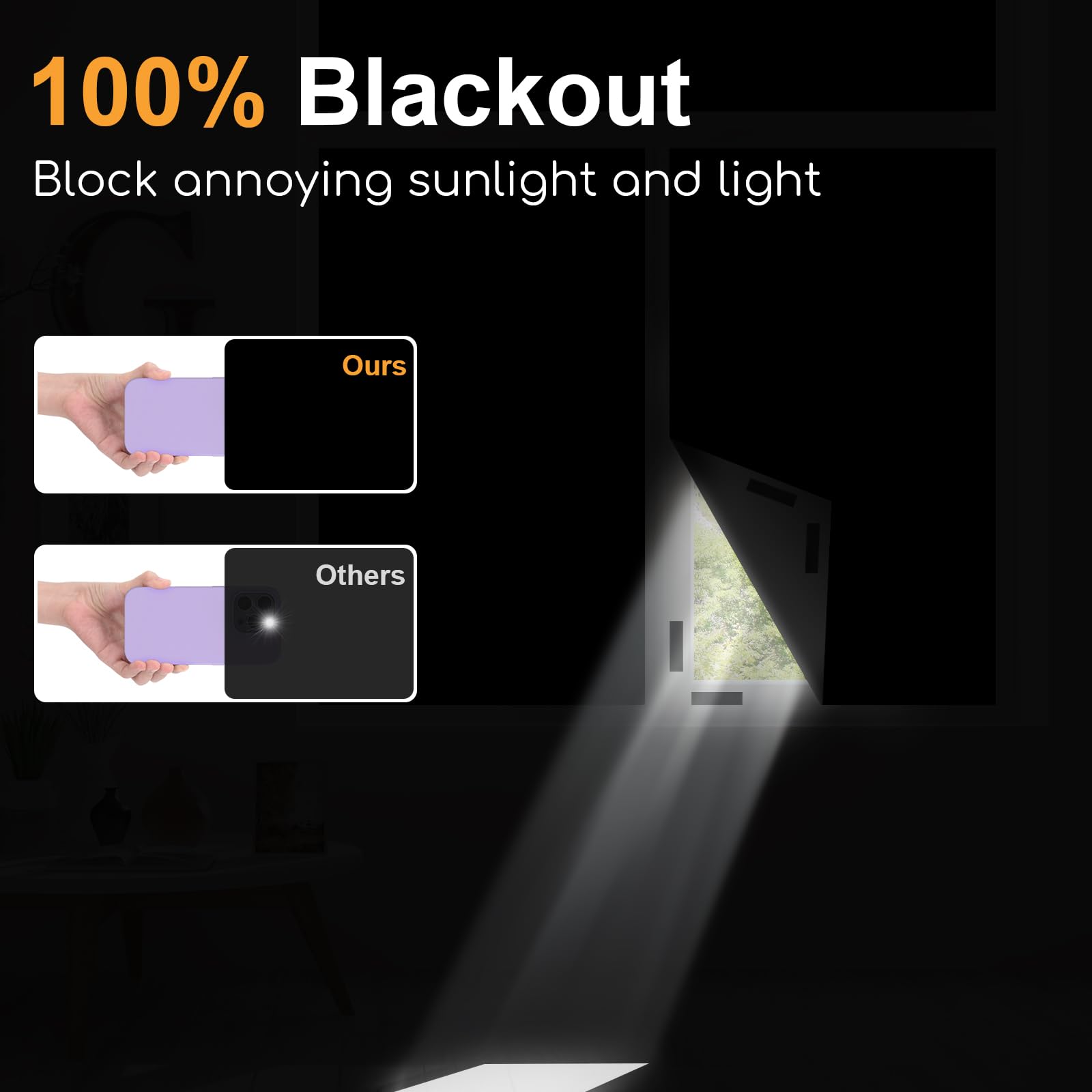 100% Blackout Curtain Darkest  - đánh giá và giá Home Security For Windows