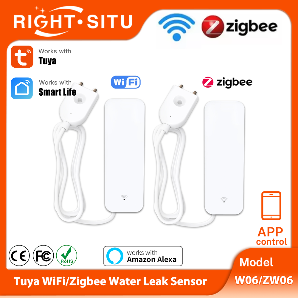 Tuya WiFi Zigbee Water Sensor  - đánh giá và giá Home Security Equipment