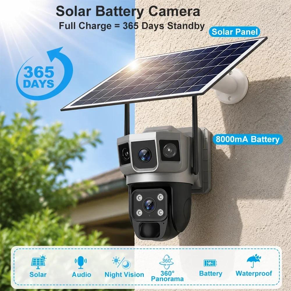 V380 4K 3 Screens 4G Camera So - đánh giá và giá Home Security For Windows