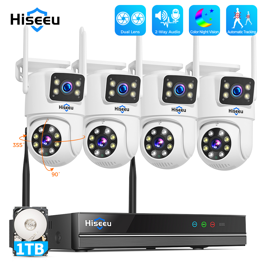 Hiseeu 6MP WiFi Dual Lens Came - đánh giá và giá Home Security Monitoring System
