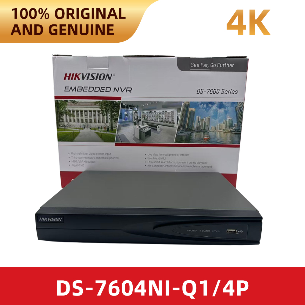 Original Hikvision DS-7604NI-Q - đánh giá và giá Home Security System Hikvision