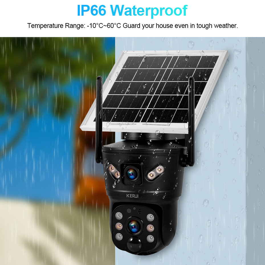 KERUI Outdoor 6MP Solar Camera - đánh giá và giá Home Security For Windows