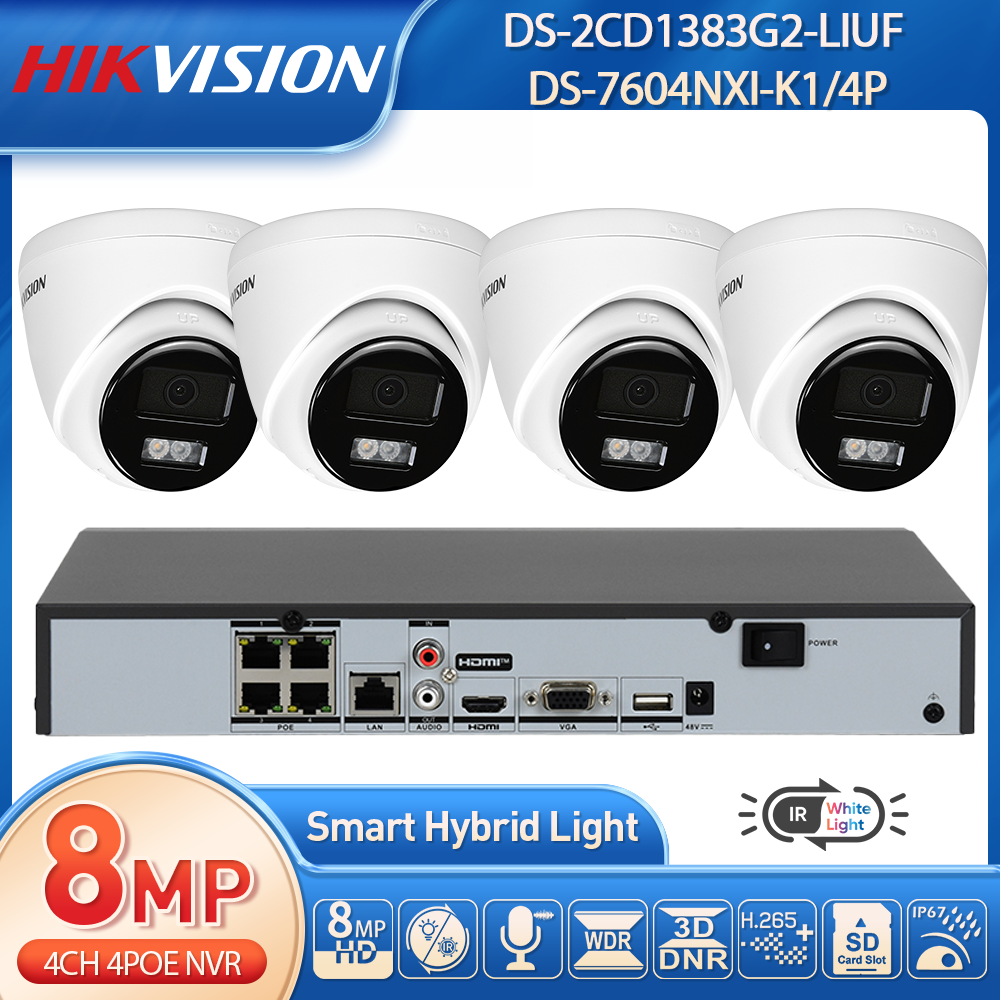 Hikvison H.265+ 8MP POE IP Sec - đánh giá và giá Home Security System Hikvision