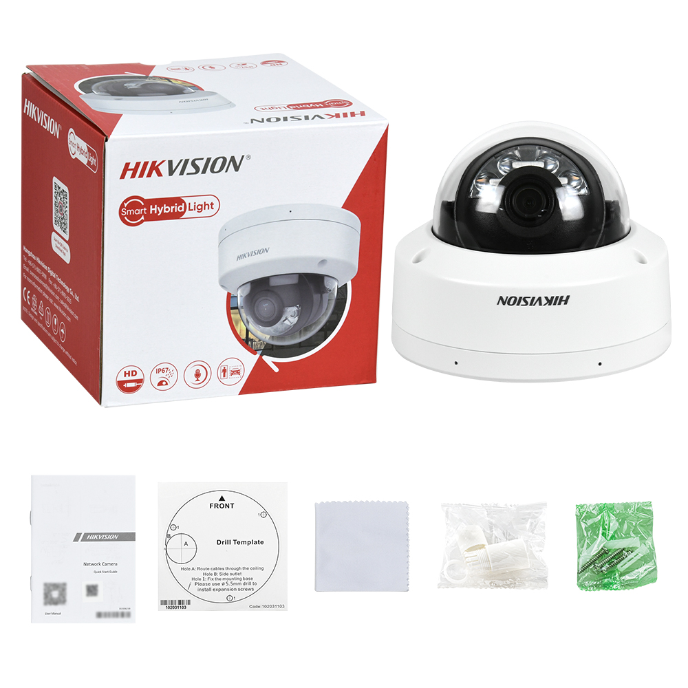 Hikvison H.265+ 8MP POE IP Sec - đánh giá và giá Home Security System Hikvision
