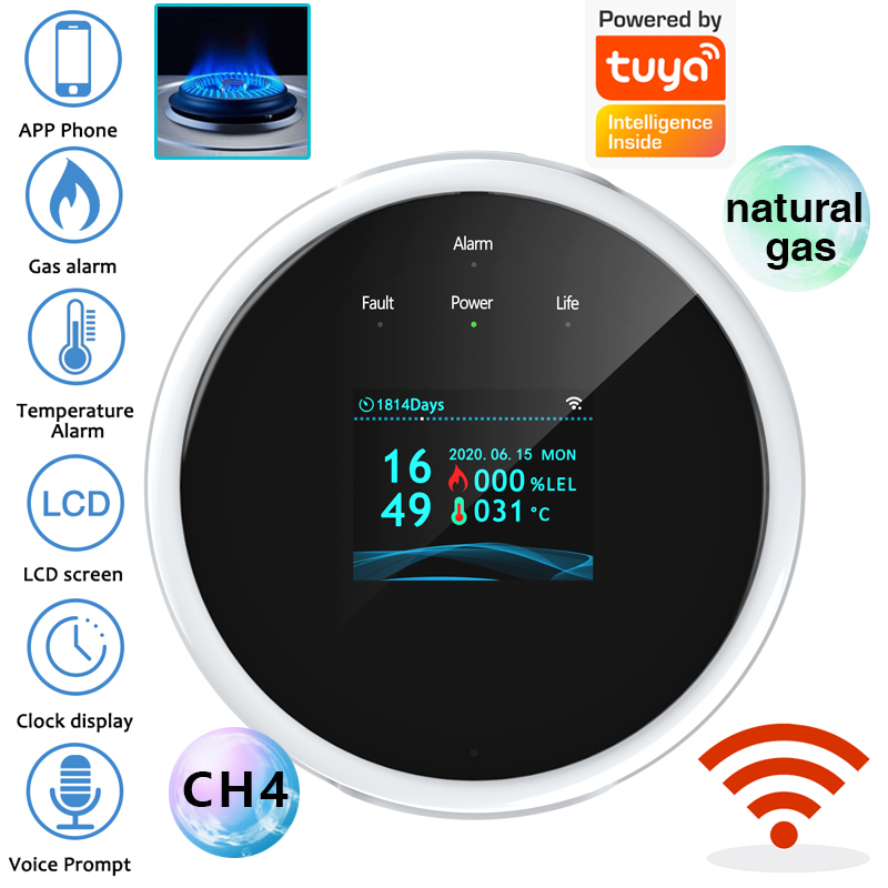 2.4G WiFi Gas Alarm Sensor Com - đánh giá và giá Home Security Equipment