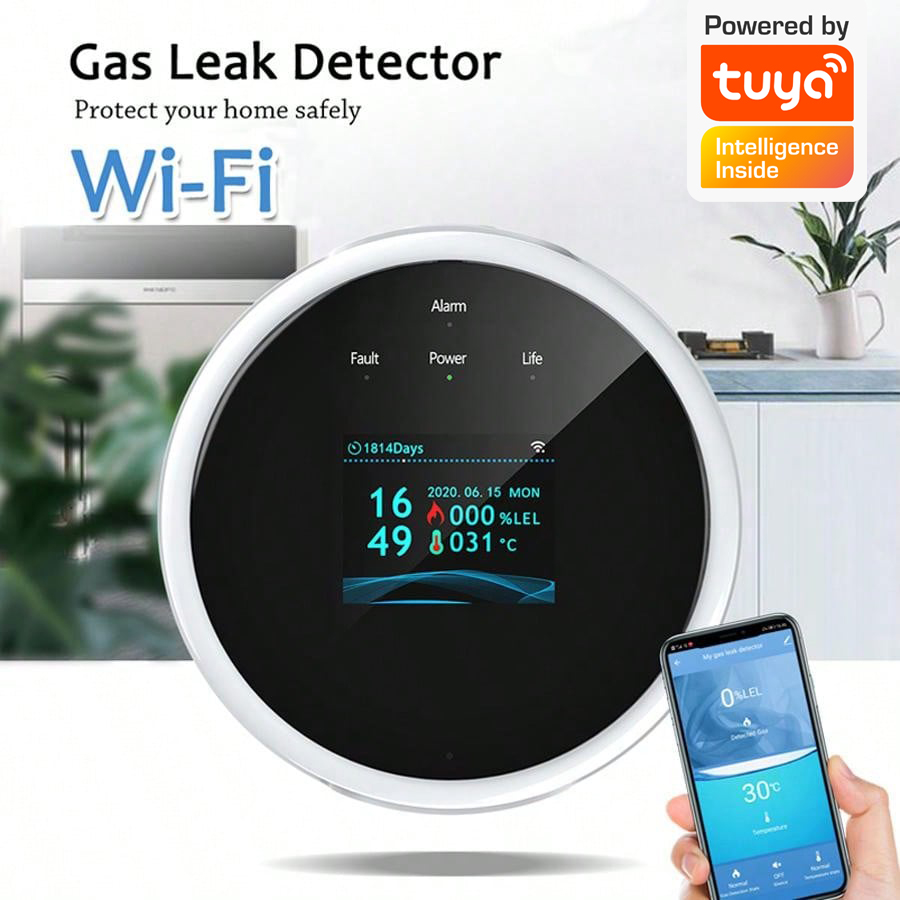 2.4G WiFi Gas Alarm Sensor Com - đánh giá và giá Home Security Equipment