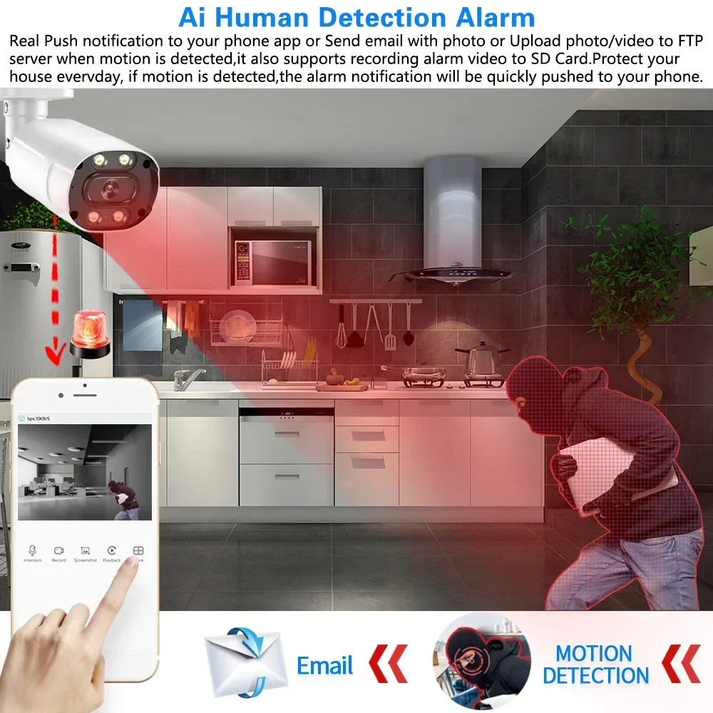 4K AHD DVR Home Security Kit 8 - đánh giá và giá Home Security Systems With Cameras