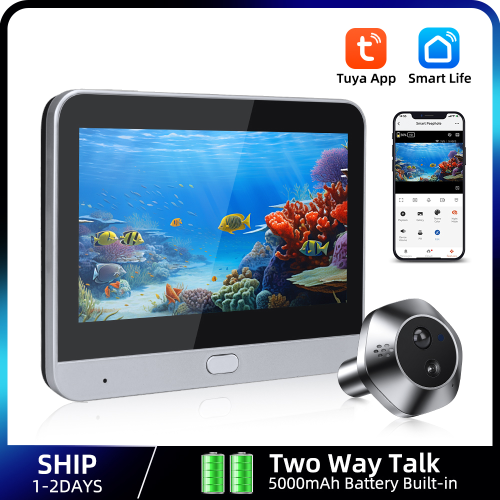 1080P WiFi Peephole Tuya Smart - đánh giá và giá Home Security Monitoring System
