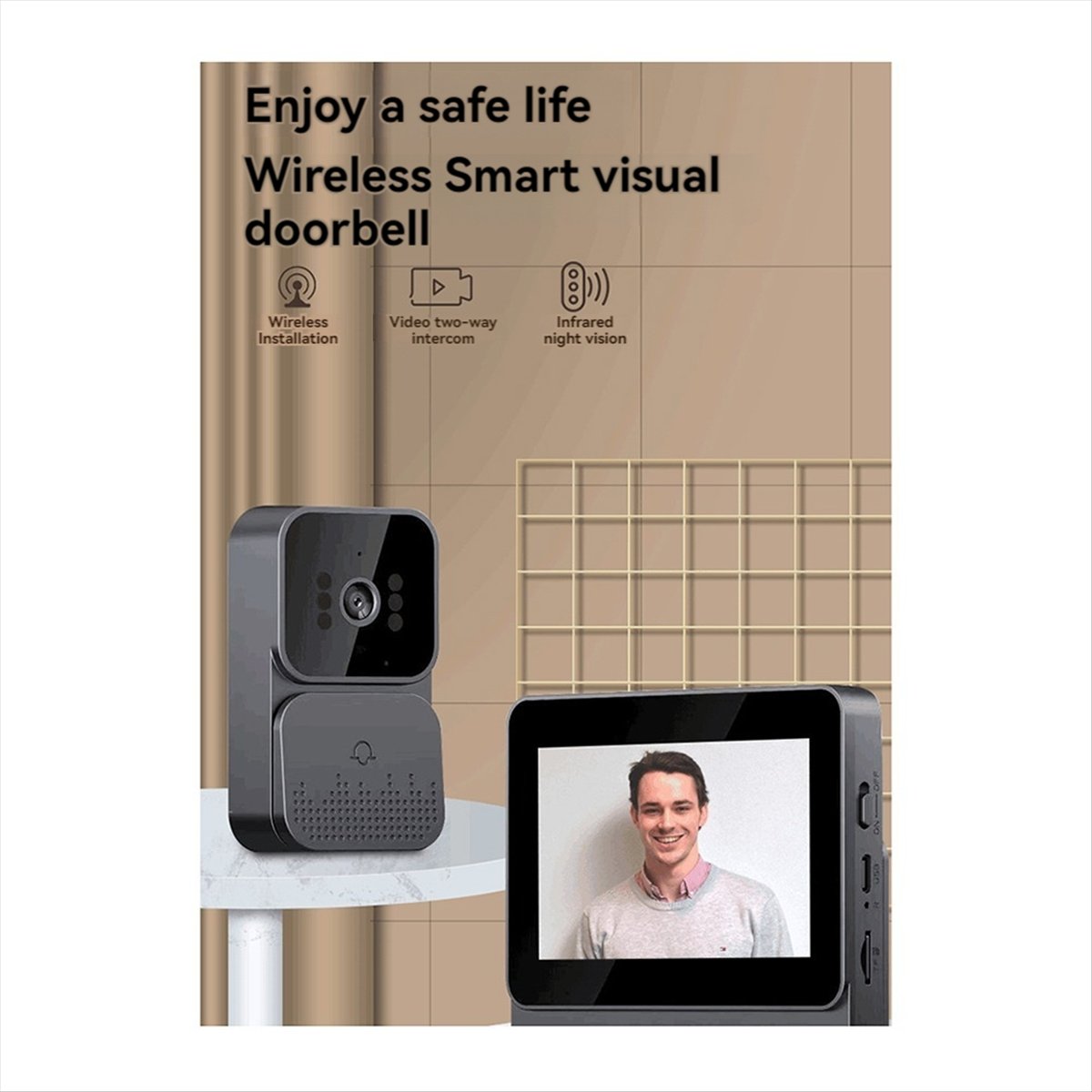 AU47-Doorbell Video Intercom C - đánh giá và giá Home Security Equipment