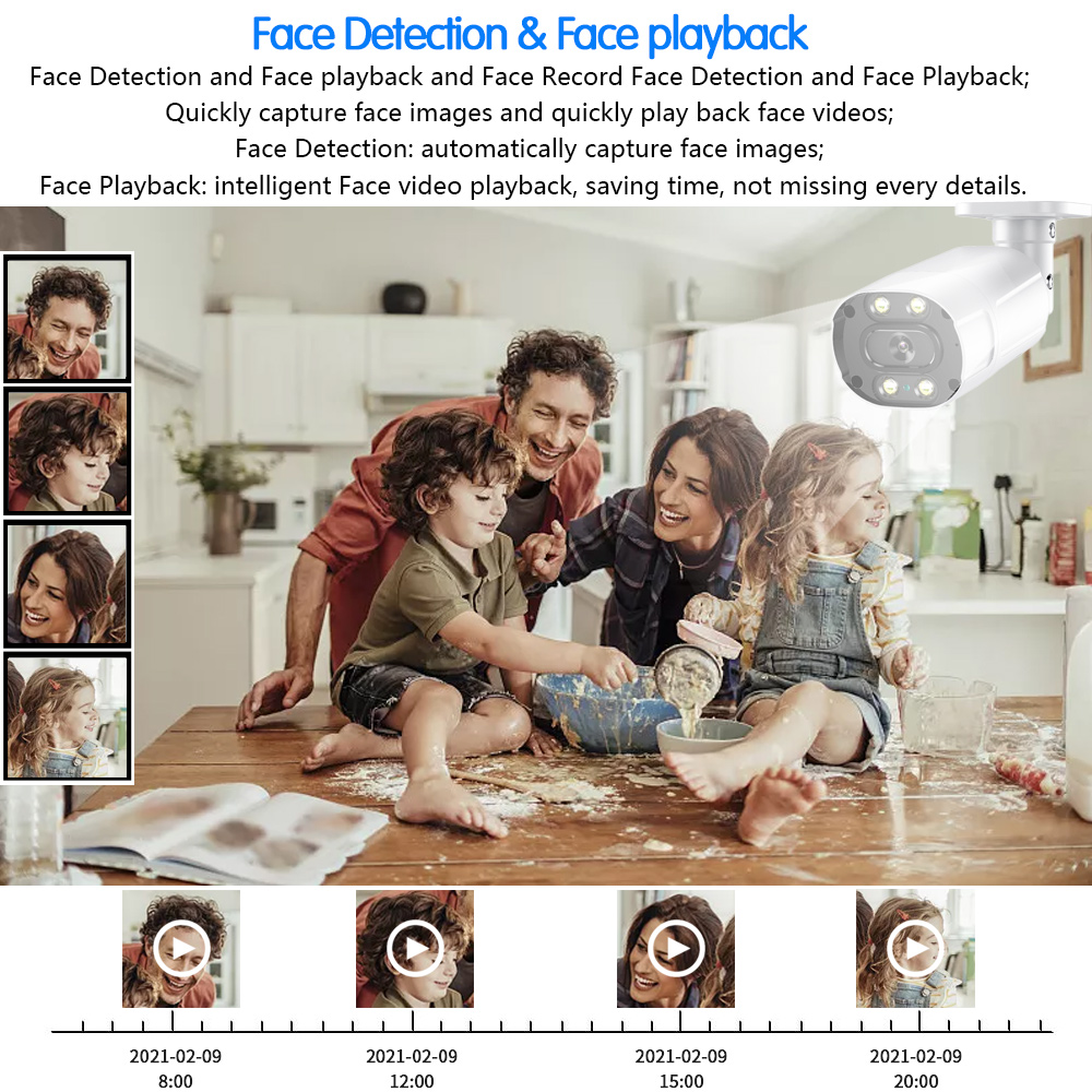 Street Outdoor 8MP 4K AHD CCTV - đánh giá và giá Home Security Monitoring System